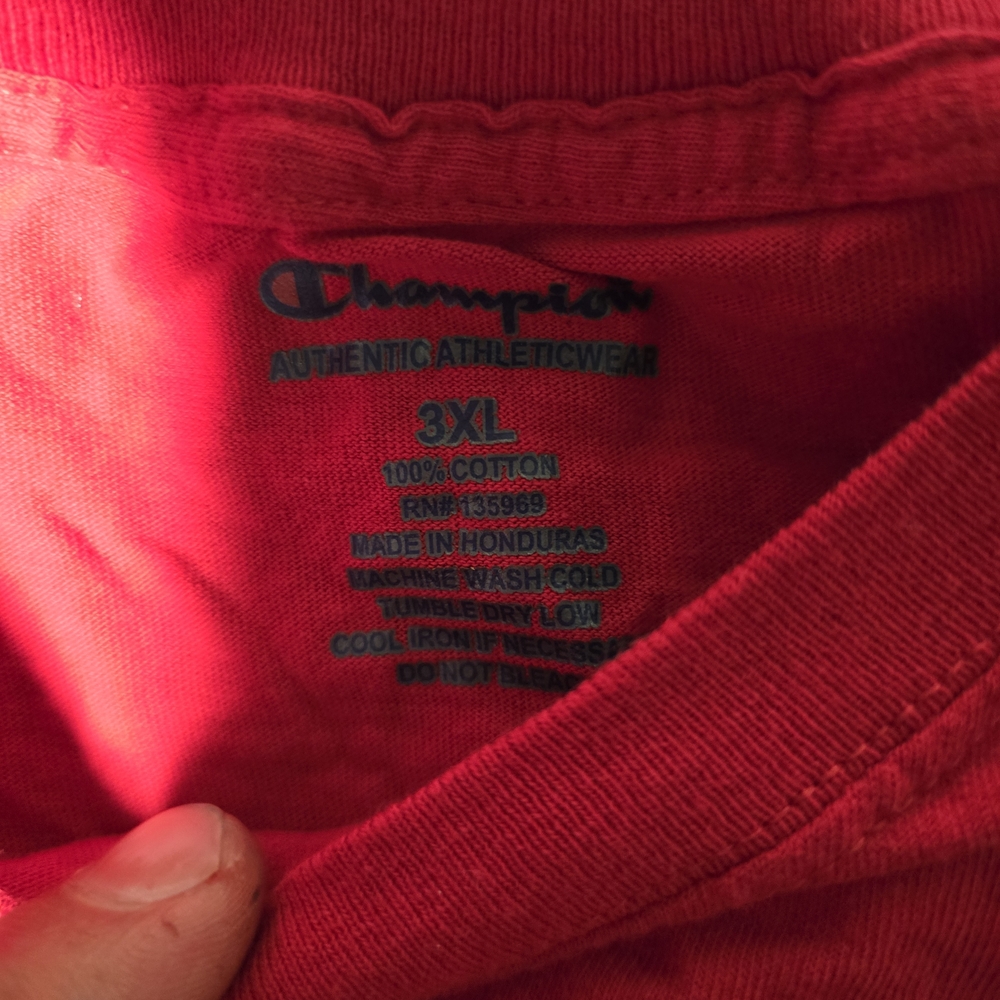 Champion Red T-Shirt 3XL
